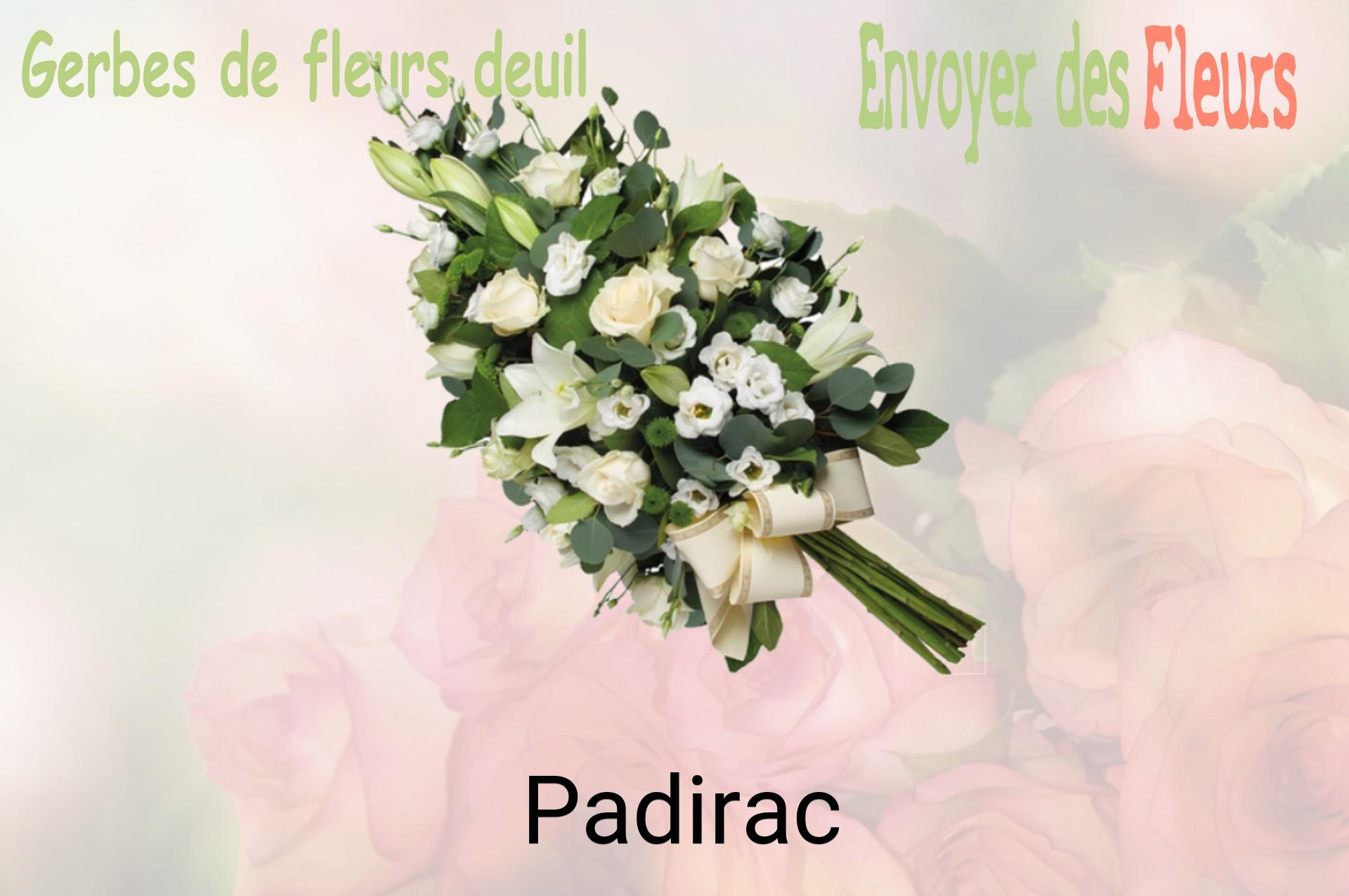 Gerbe de fleurs de deuil livrée à Padirac
